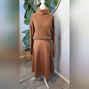 Vintage Burnt Orange DIOLEN Skirt S/M